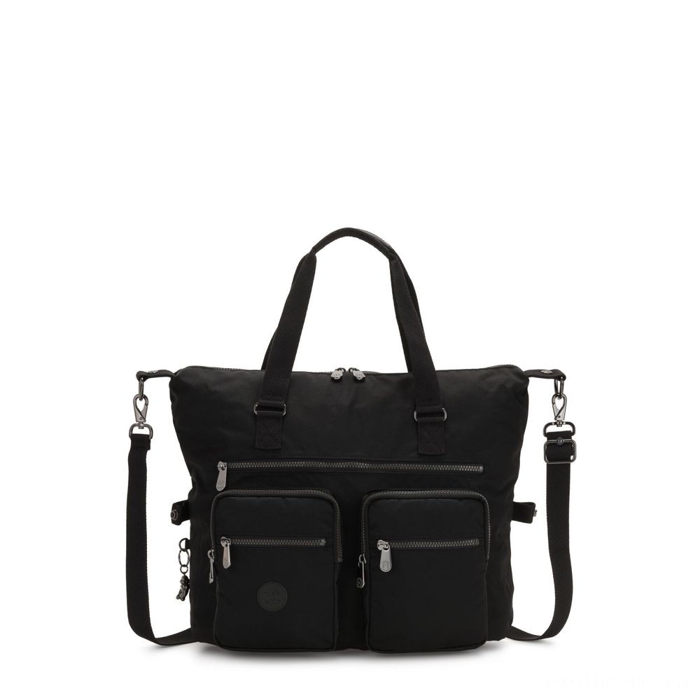 Kipling NEW ERASTO Sizable Tote along with Front Wallets Wealthy Black.