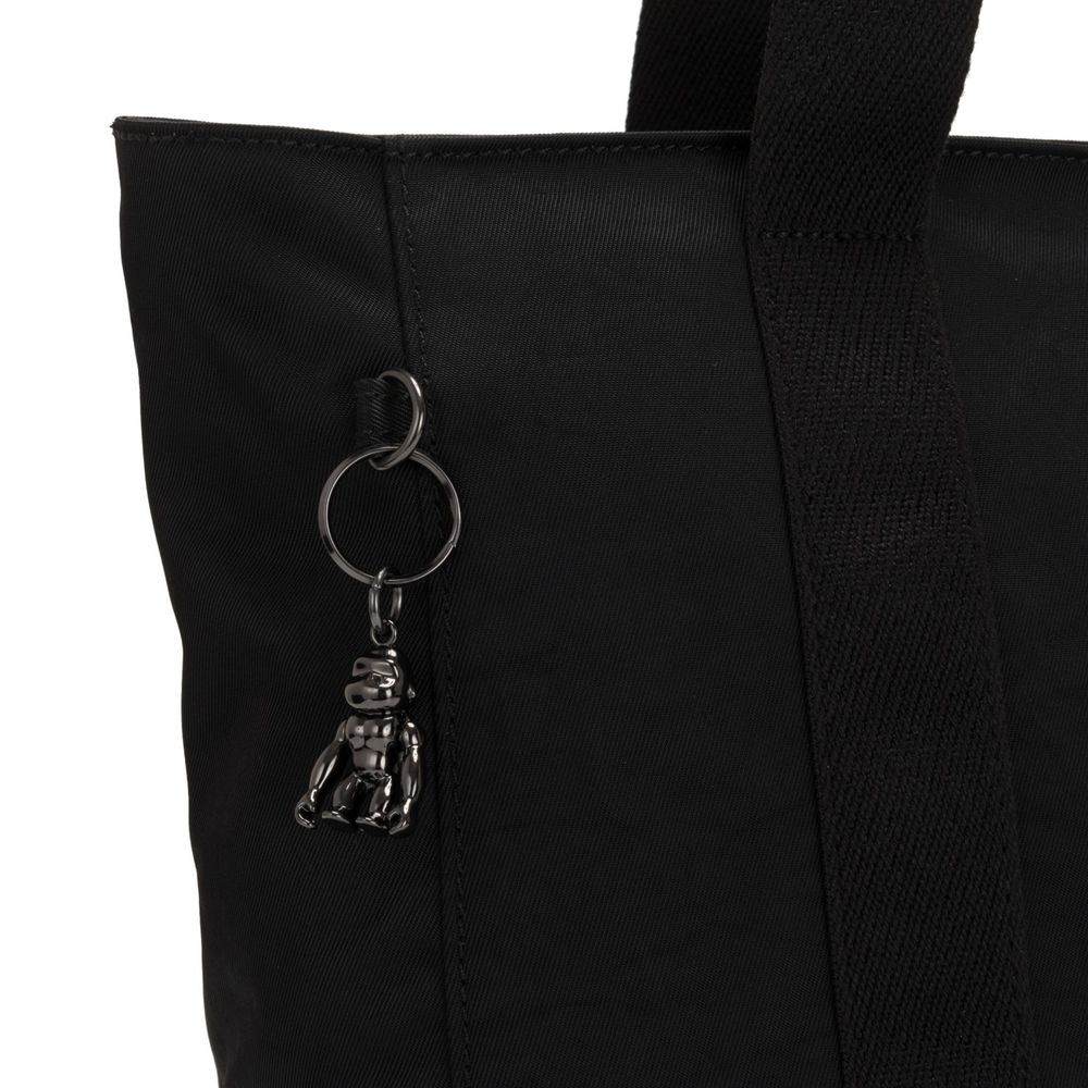 Kipling ASSENI Large Shoulder Bag with Internal Areas Rich Black.