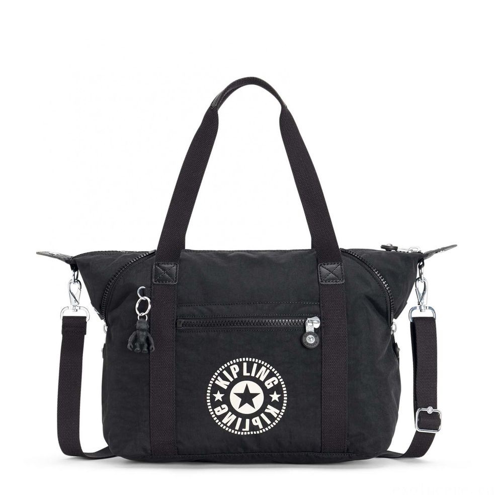 Kipling Fine Art NC Lightweight Shoulder Bag Lively Black.