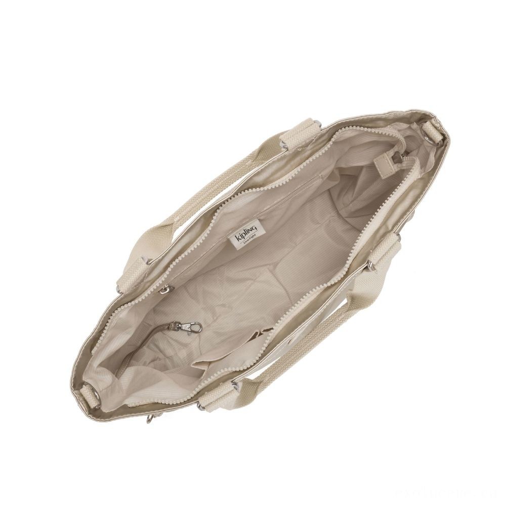 Black Friday Sale - Kipling Brand-new CONSUMER S Little Handbag With Removable Shoulder Band Cloud Steel - Reduced:£37[cobag6783li]