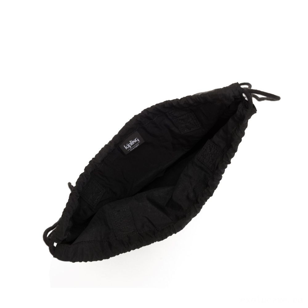 Kipling HIPHURRAY PACKABLE Channel Collapsible Shoulder Bag Black Lighting.