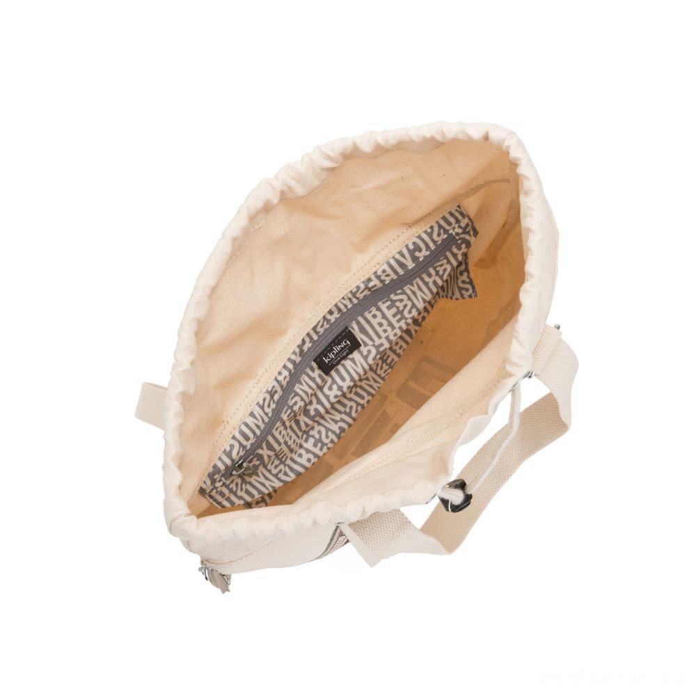 Kipling LOVILIA Medium Backpack Convertible to Purse and Shoulderbag Tape Pile.