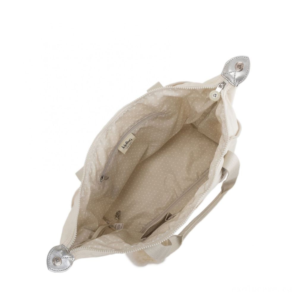 Doorbuster Sale - Kipling Craft Ladies Handbag Dazz White. - Unbelievable:£21