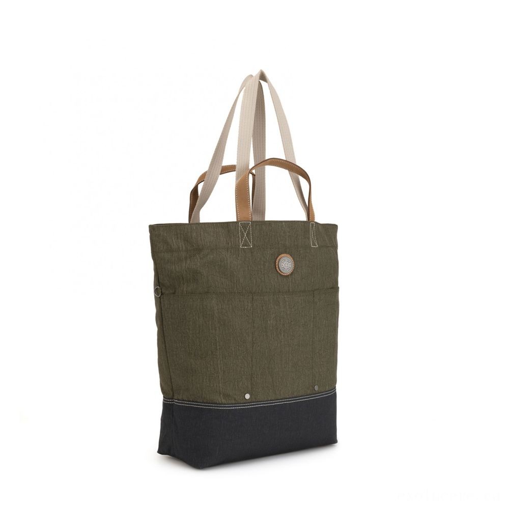 Pre-Sale - Kipling HOONGRY A4 Shoulder Bag Casual Grey Bl. - Online Outlet Extravaganza:£62