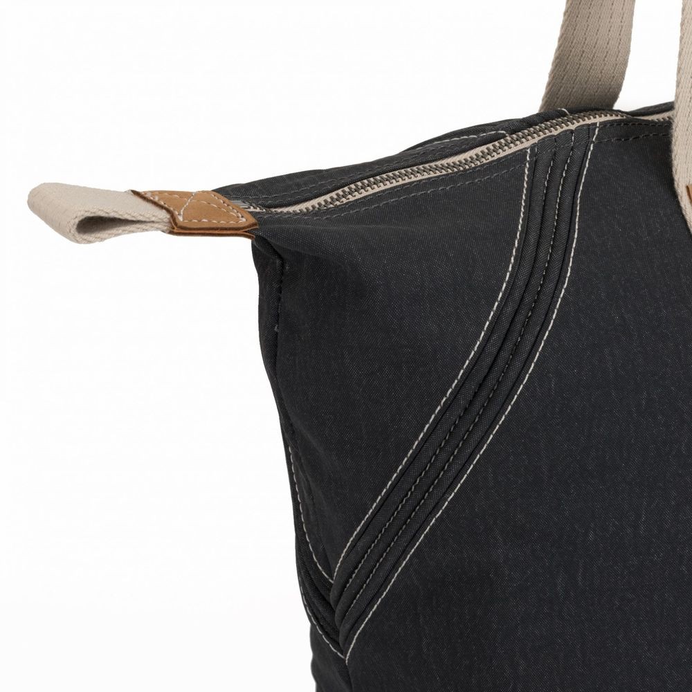 Kipling Craft M Trip Tote with Cart Sleeve Casual Grey.