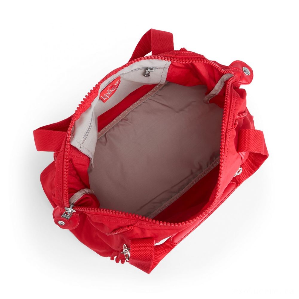 Kipling Craft NC Lightweight Shoulder Bag Lively Red.