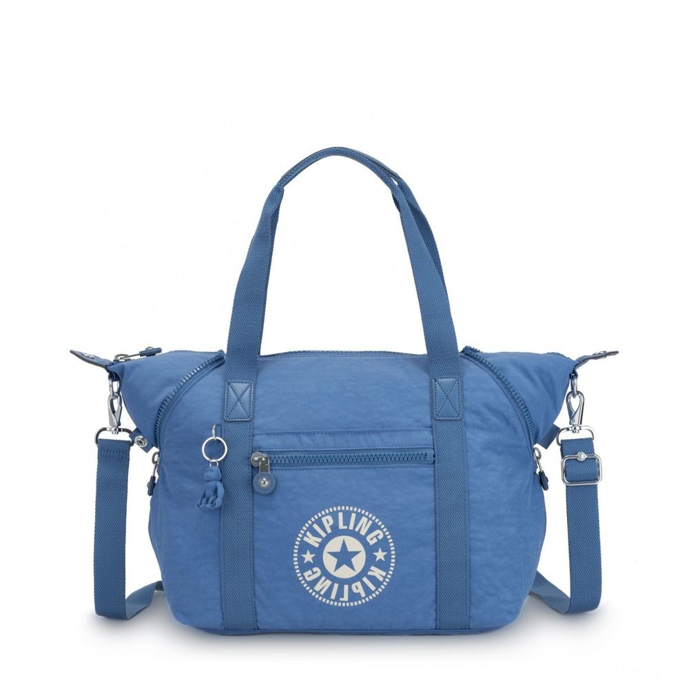 All Sales Final - Kipling Fine Art NC Lightweight Shoulder Bag Dynamic Blue. - Winter Wonderland Weekend Windfall:£24[libag6866nk]