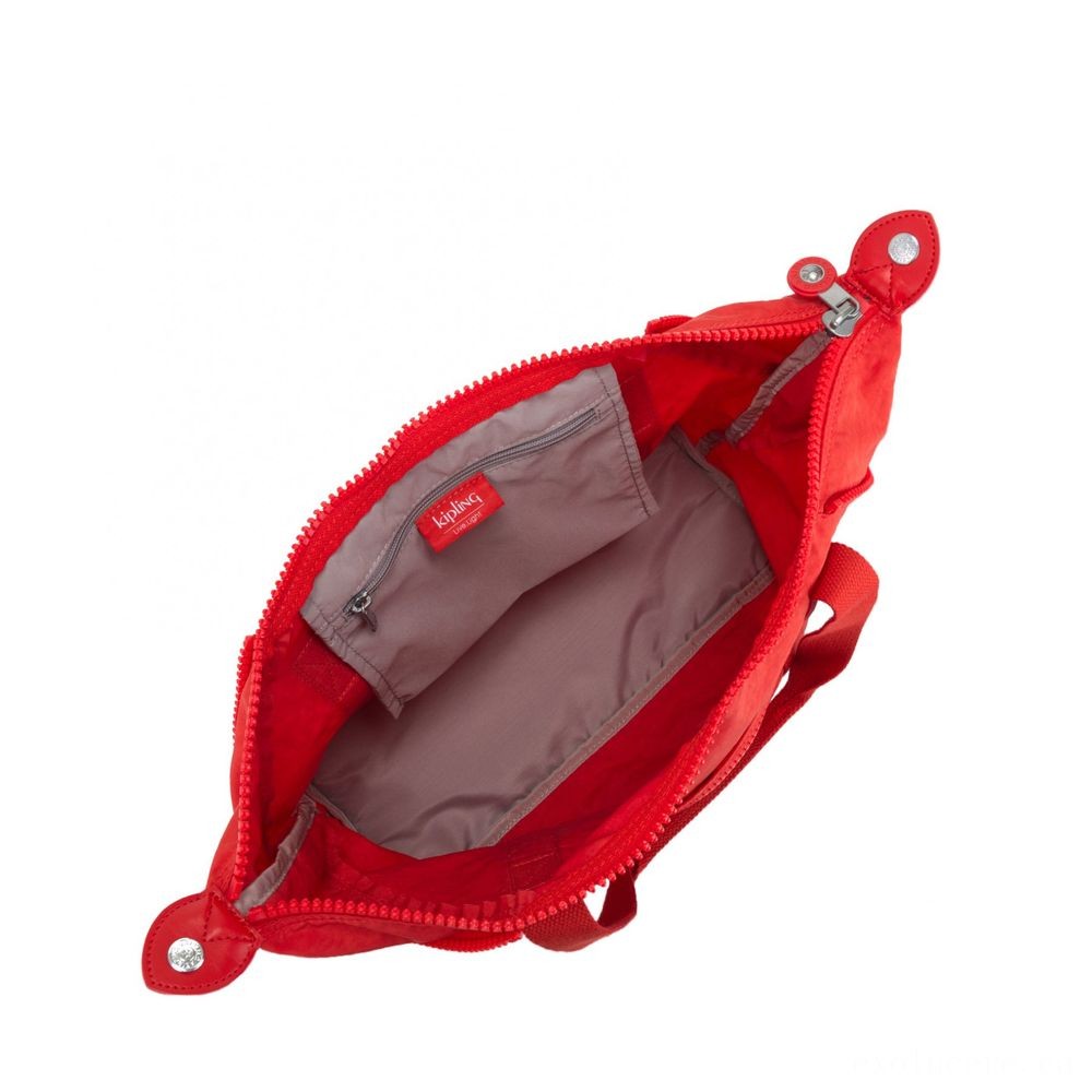 Kipling Craft NC Light In Weight Tote Active Red NC.
