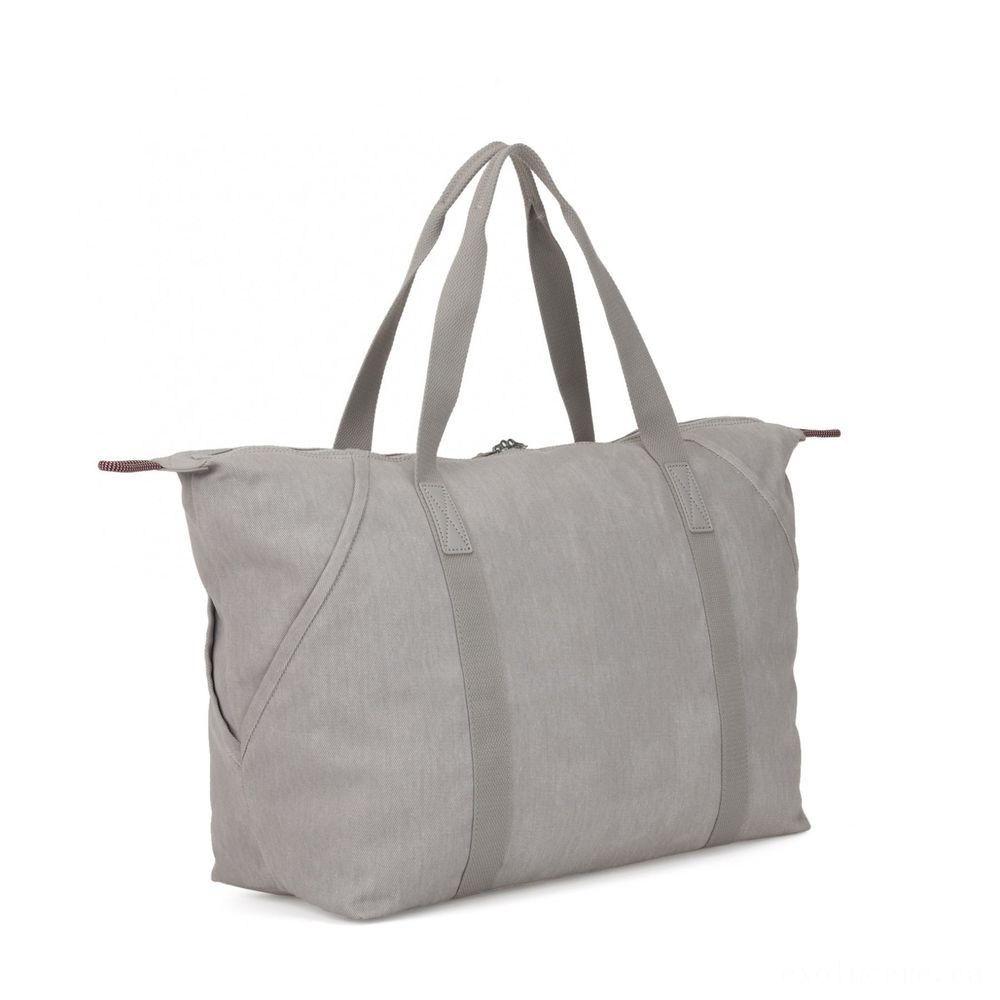 Kipling Craft M Medium Tote with drawable material Illumination Jeans.