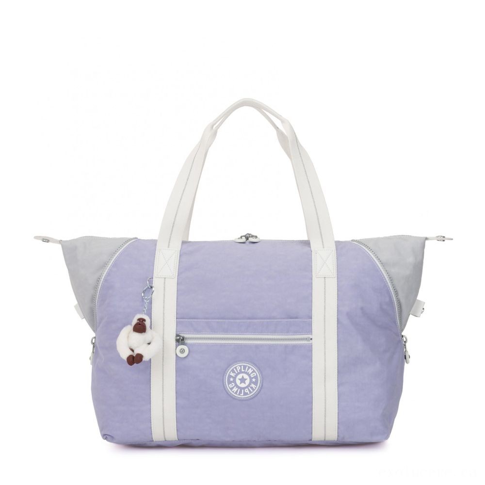 Kipling Craft M Trip Tote With Trolley Sleeve Active Lilac Bl.