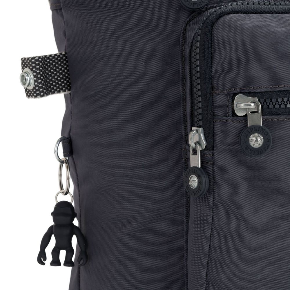 Kipling Brand-new ERASTO Sizable Tote along with Front Pockets Night Grey.