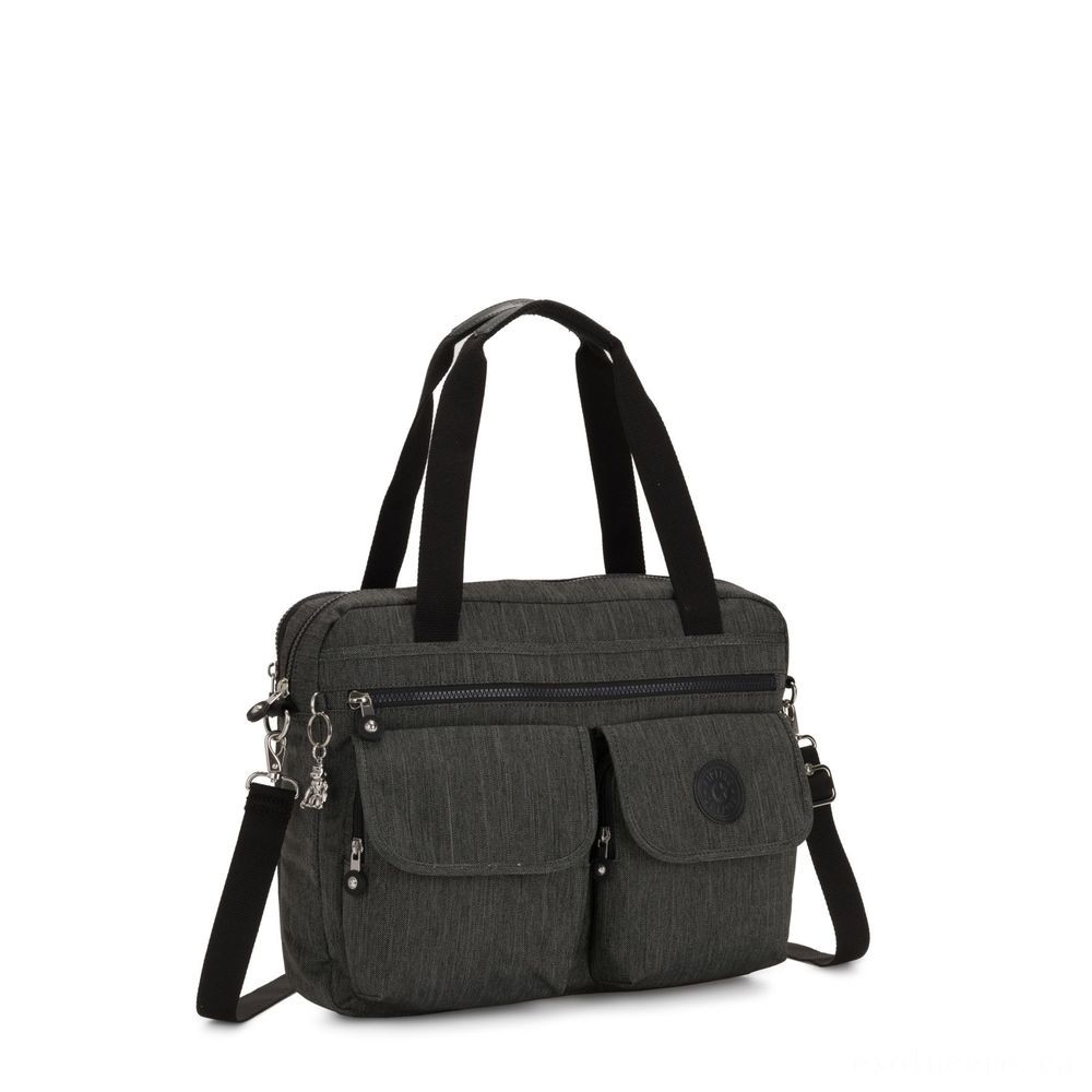 Cyber Monday Sale - Kipling MARIC Functioning Bag along with notebook defense Black Indigo Work. - Value:£55[cobag6911li]