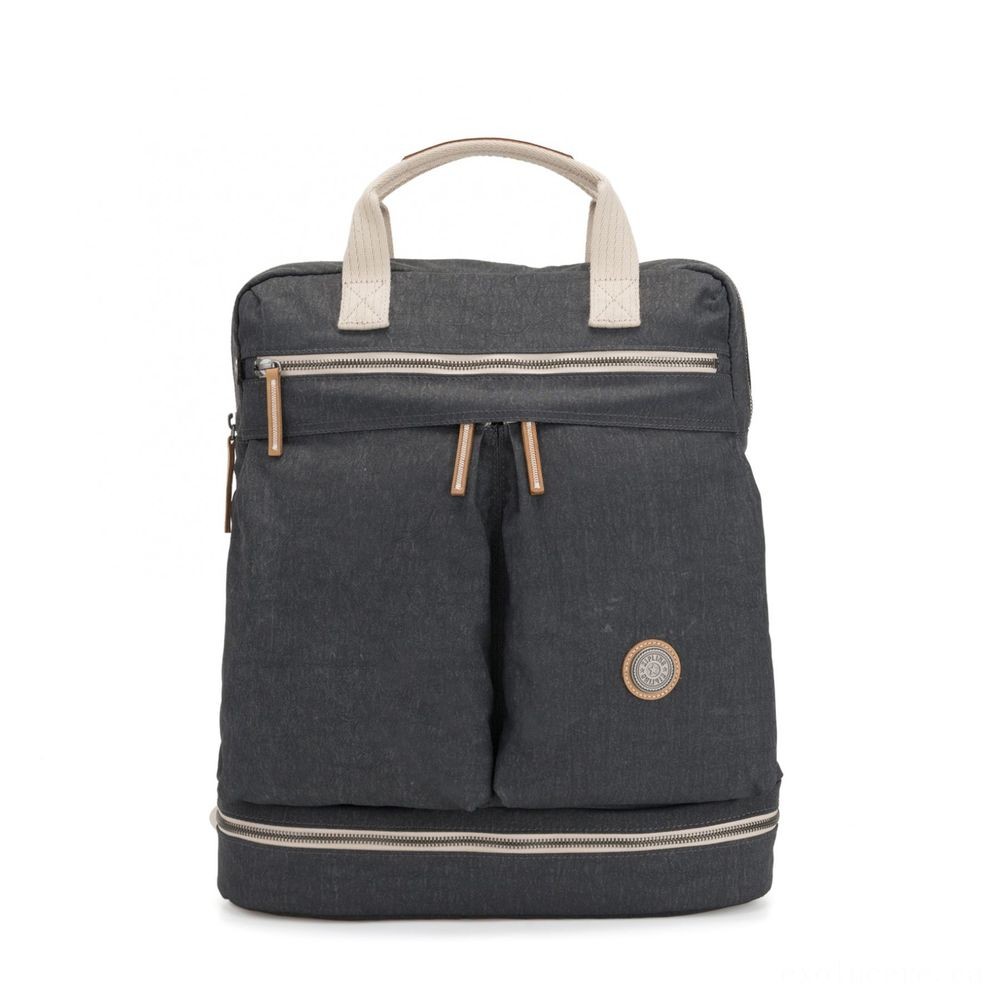 Clearance Sale - Kipling KOMORI M Channel knapsack along with Notebook protection Informal Grey. - Crazy Deal-O-Rama:£69