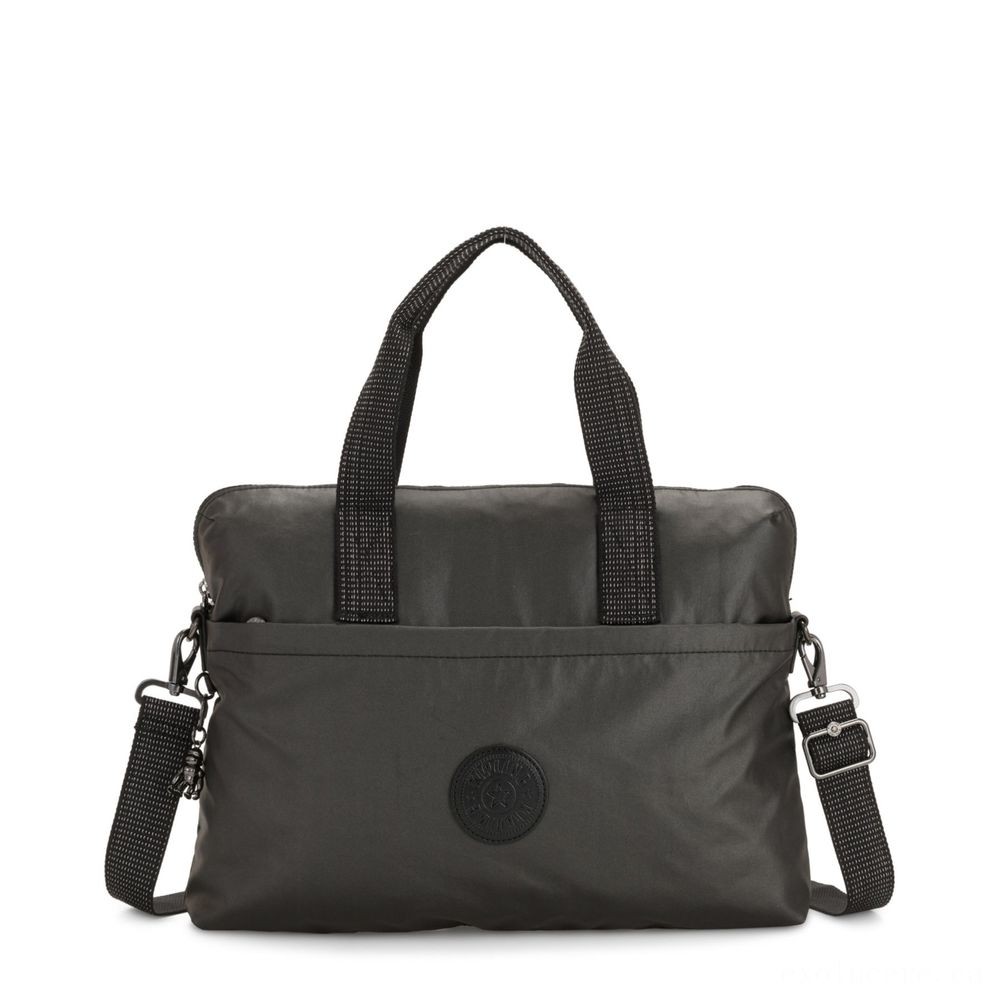 Kipling ELSIL Notebook Bag along with Flexible Strap  Metallic.