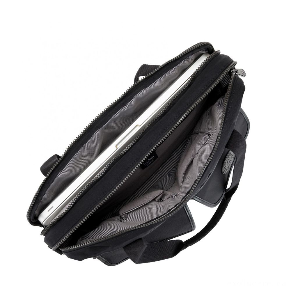 Price Crash - Kipling MARIC Operating Bag along with laptop pc protection Rich Black. - Get-Together:£74