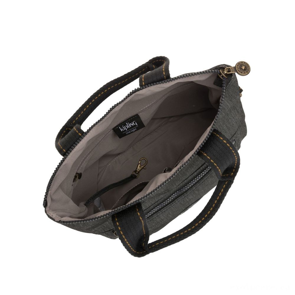Kipling ELEVA Shoulderbag with Removable as well as Flexible Strap Black Indigo.