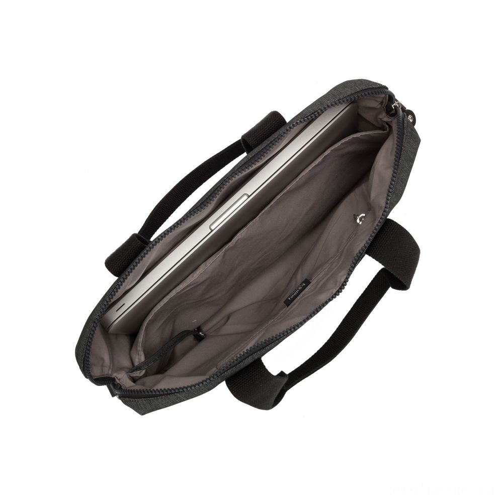 Kipling ELSIL Notebook Bag with Adjustable Band Black Indigo Job.