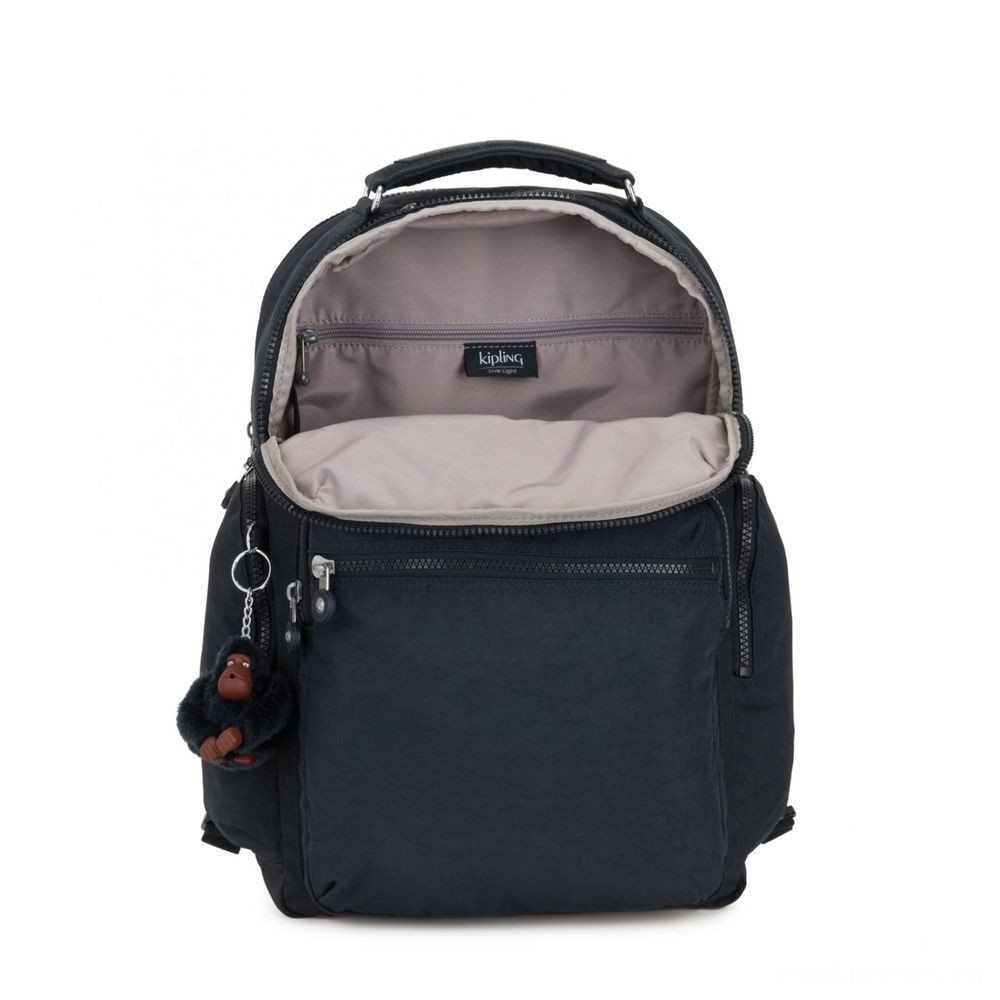 Kipling OSHO Huge backpack along with organsiational wallets Accurate Navy.