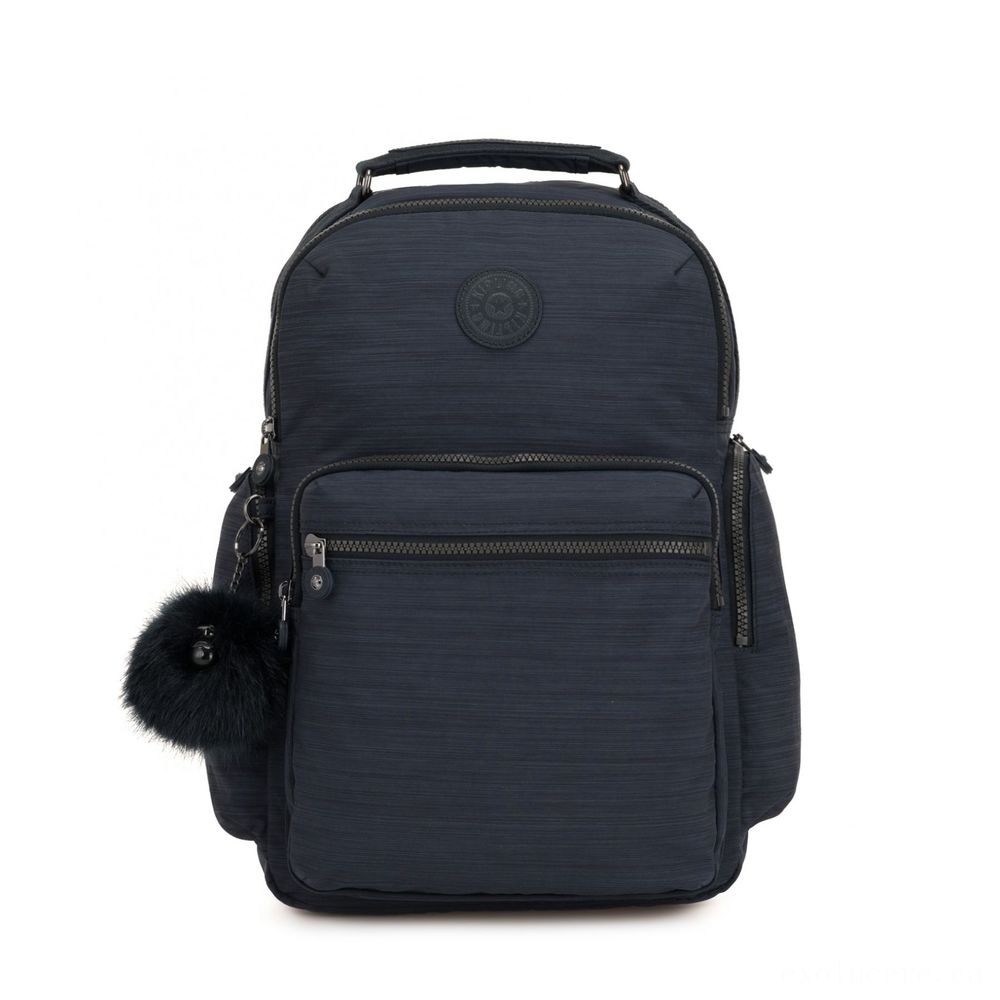 Kipling OSHO Huge backpack along with organsiational pockets True Dazz Navy.