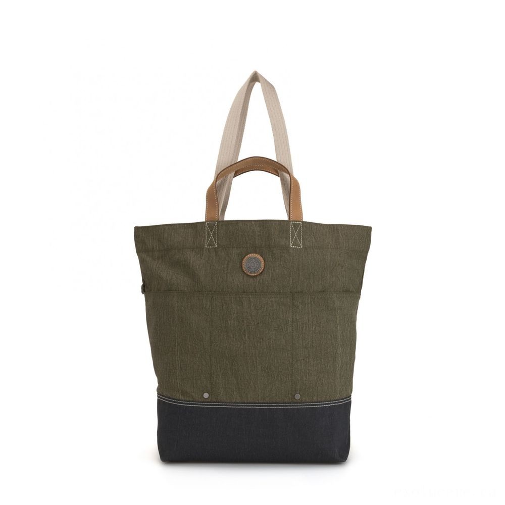 Weekend Sale - Kipling HOONGRY A4 Handbag Informal Grey Bl. - Liquidation Luau:£60[jcbag6953ba]