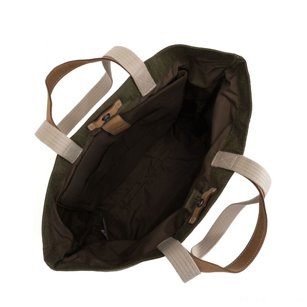 Kipling HOONGRY A4 Shoulder Bag Laid-back Grey Bl.