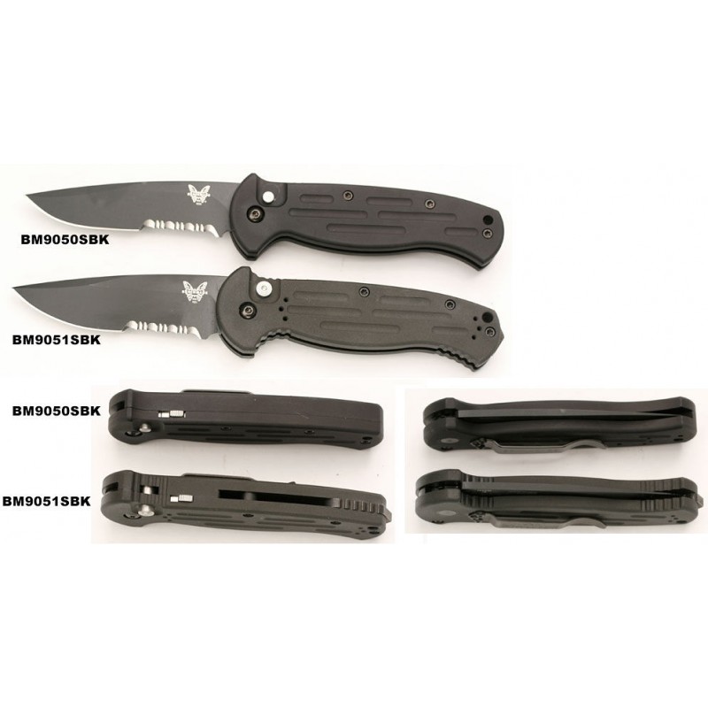 Benchmade 9051BK AFO II Vehicle Collapsable Knife 3.56 Afro-american Ordinary Cutter, Aluminum Handles