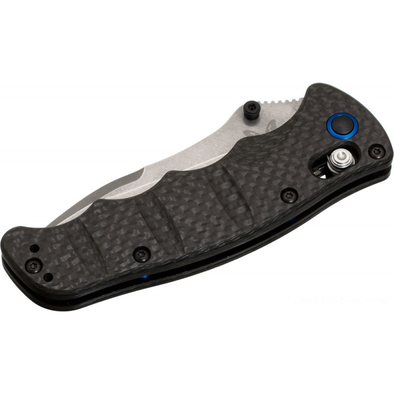 Closeout Sale - Benchmade Nakamura Center Foldable Blade 3.08 S90V Satin Combo Blade, Carbon Dioxide Thread Manages - 484S-1 - Clearance Carnival:£83