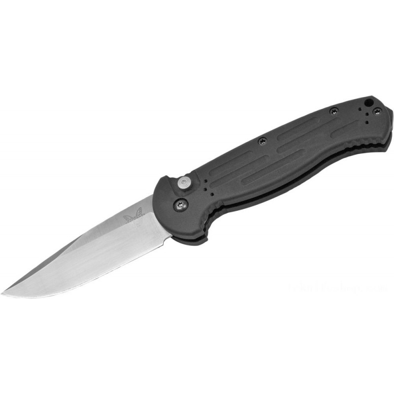 Benchmade AFO II AUTO Collapsable Blade 3.56 Satin Plain Blade, Aluminum Deals With - 9051