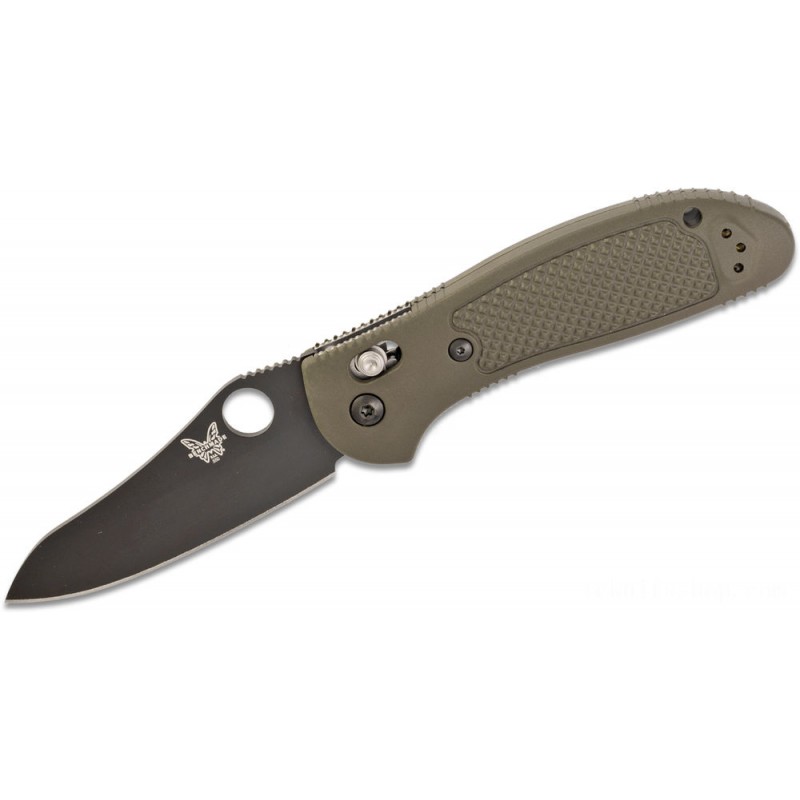 Benchmade Griptilian AXIS Lock Collapsable Blade 3.45 S30V Black Flat Ground Sheepsfoot Plain Blade, OD Eco-friendly Noryl GTX Deals With - 550BKOD-S30V