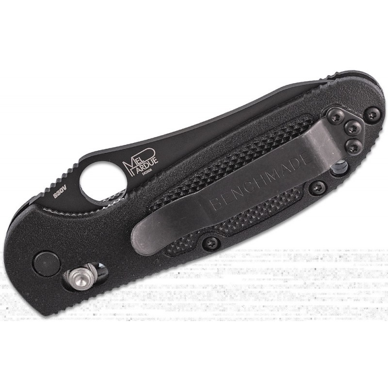 Benchmade Mini Griptilian AXIS Hair Folding Blade 2.91 S30V  Flat Ground Sheepsfoot Ordinary Blade, African-american Noryl GTX Deals With - 555BK-S30V