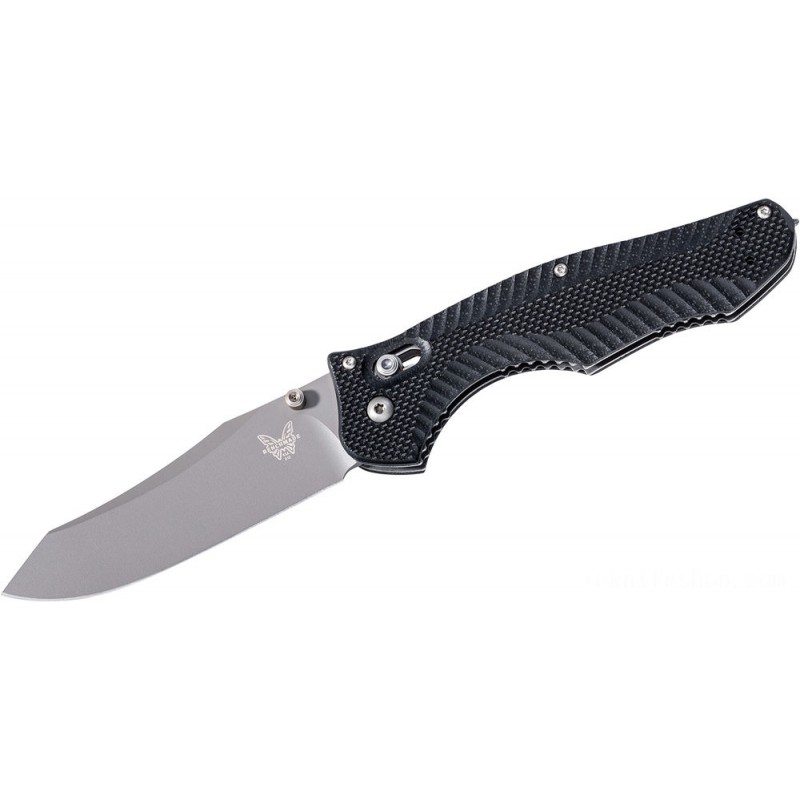 Benchmade Osborne Contego Folding Blade 3.98 CPM-M4 Silk Plain Cutter, G10 Handles - 810
