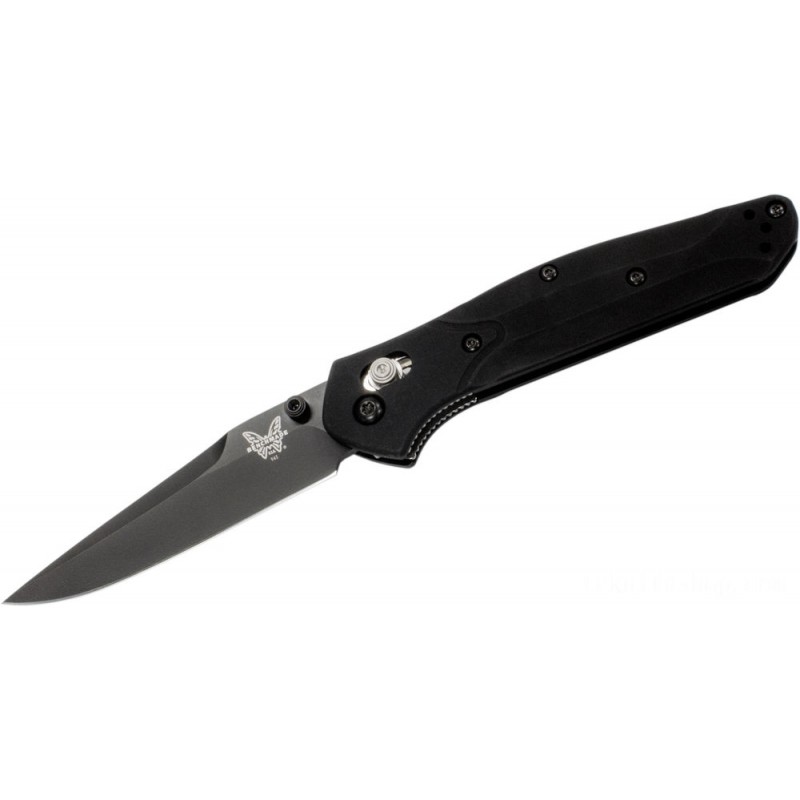 Weekend Sale - Benchmade Osborne Collapsable Knife 3.4 S30V Black Simple Blade, Black Aluminum Handles - 943BK - Deal:£81