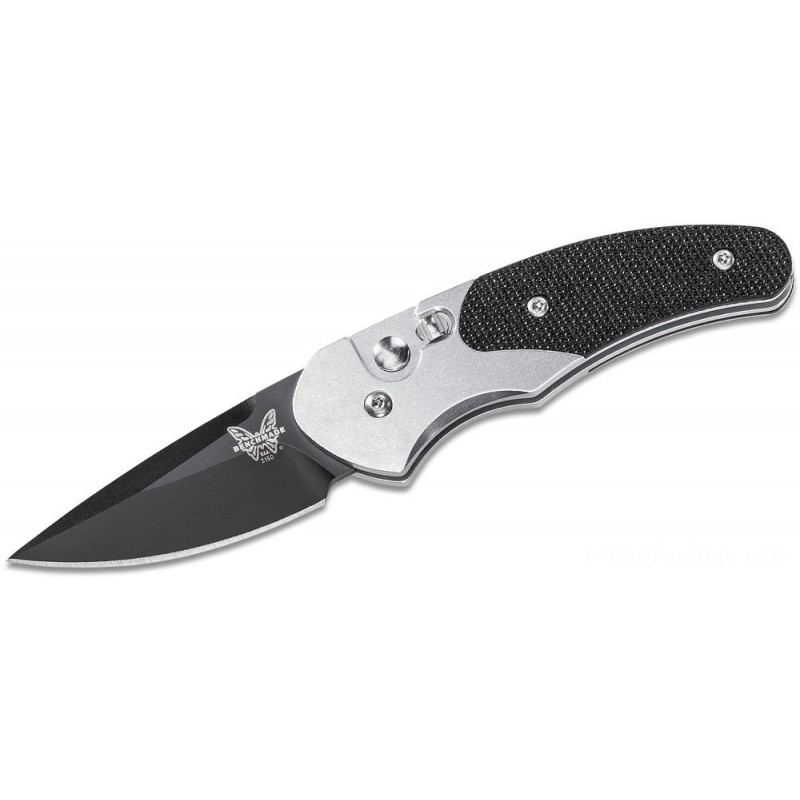 Benchmade Impel Automobile 1.98 S30V Dark Plain Cutter, Aluminum as well as G10 Takes Care Of - 3150BK