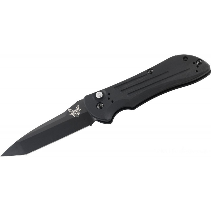 Benchmade 9101BK Car Stryker Collapsable Knife 3.6 Dark Bare Tanto Blade, Light Weight Aluminum Manages