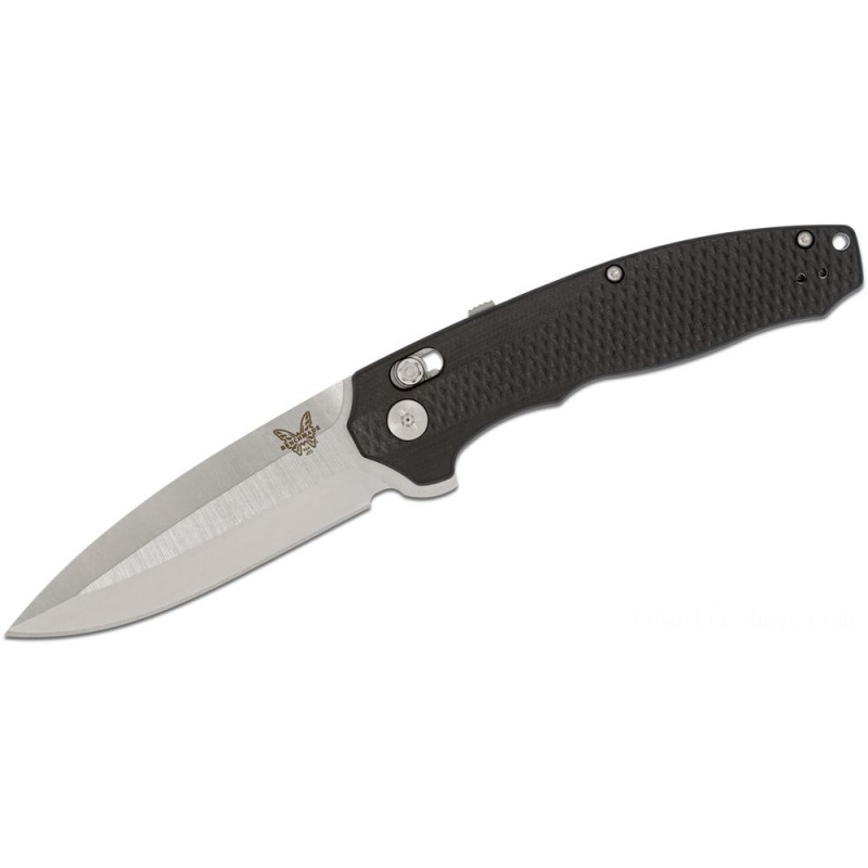 Benchmade Angle AXIS-Assisted Fin Blade 3.6 S30V Satin Plain Blade, Contoured African-american G10 Deals With - 495