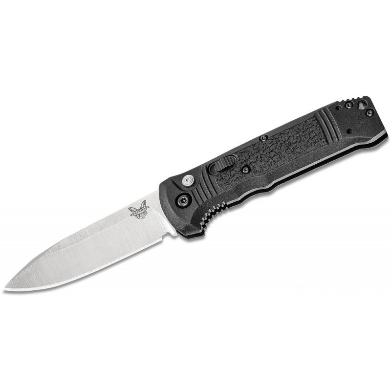 Benchmade 4400 Casbah Automobile Folding Knife 3.4 Silk S30V Drop Aspect Blade, Black Textured Grivory Takes Care Of