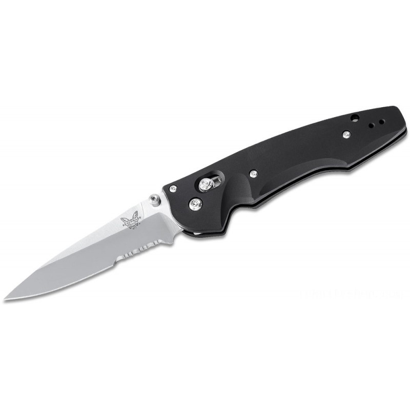Benchmade 477S Emissary 3.5 Center Assisted Collapsable Knife 3.45 S30V Combination Cutter, Aluminum Takes Care Of