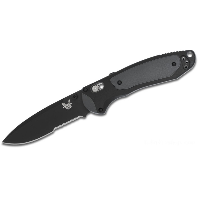 Benchmade Improvement Center Supported 3.7 Black S30V Combo Blade, Grivory as well as Versaflex Deals With - 590SBK
