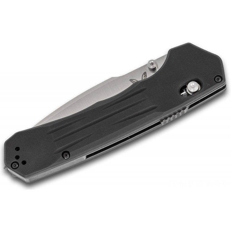 Benchmade 407 Vallation AXIS-Assist Collapsable Blade 3.70 CPM-S30V Stonewashed Level Blade, Black Aluminum Deals With