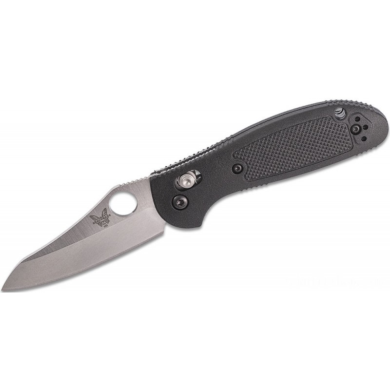 Benchmade Mini Griptilian AXIS Padlock Foldable Knife 2.91 S30V Silk Flat Ground Sheepsfoot Level Cutter, African-american Noryl GTX Manages - 555-S30V