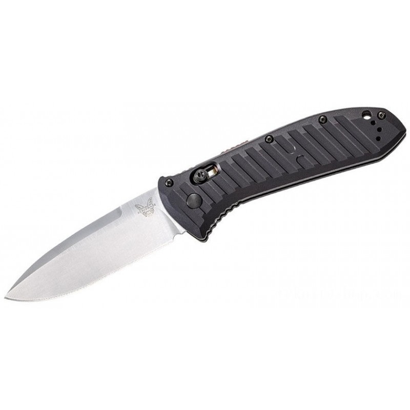Benchmade 5700 Presidio Automobile Collapsable Knife 3.72 Silk S30V Drop Factor Blade, Milled Black Light Weight Aluminum Takes Care Of
