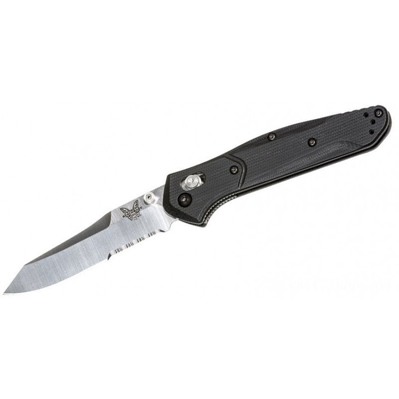 Benchmade 940S-2 Osborne Folding Blade 3.4 S30V Combination Cutter, African-american G10 Takes Care Of
