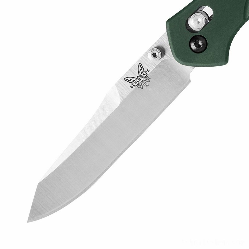 Summer Sale - Benchmade - 940 EDC Guidebook Open Collapsable Knife-Plain Edge/Satin Complete - Internet Inventory Blowout:£79[conf254li]