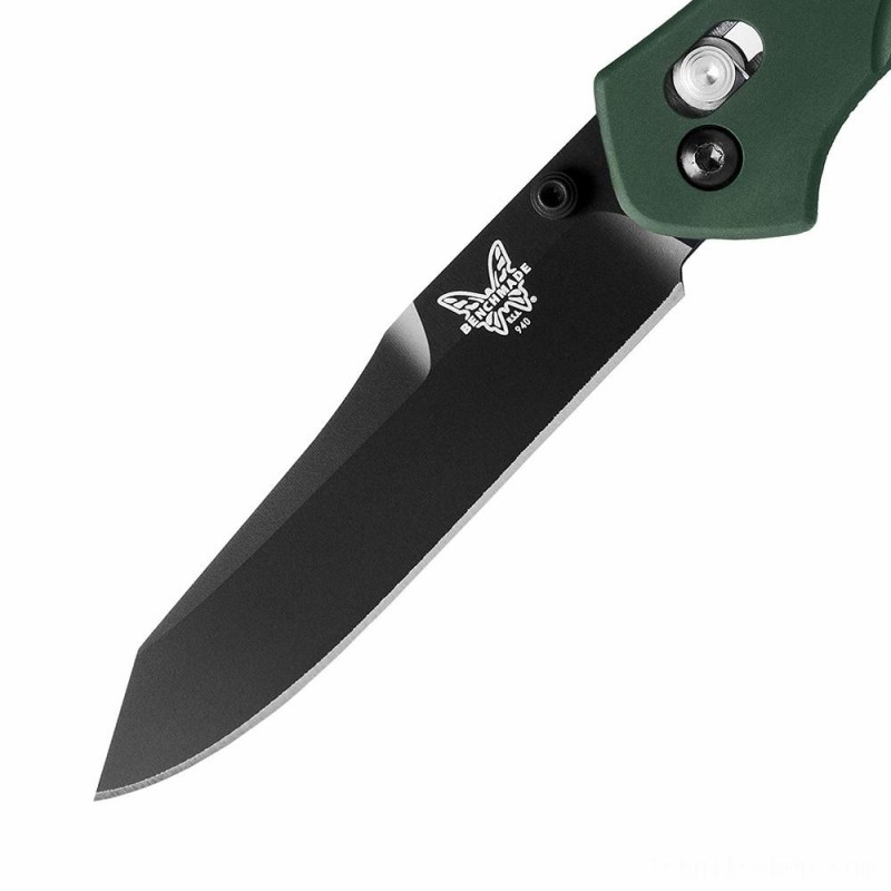 Doorbuster Sale - Benchmade - 940 EDC Handbook Afro-american Cutter Open Collapsable Knife-Plain Edge/Coated End Up - Closeout:£78[sinf255te]