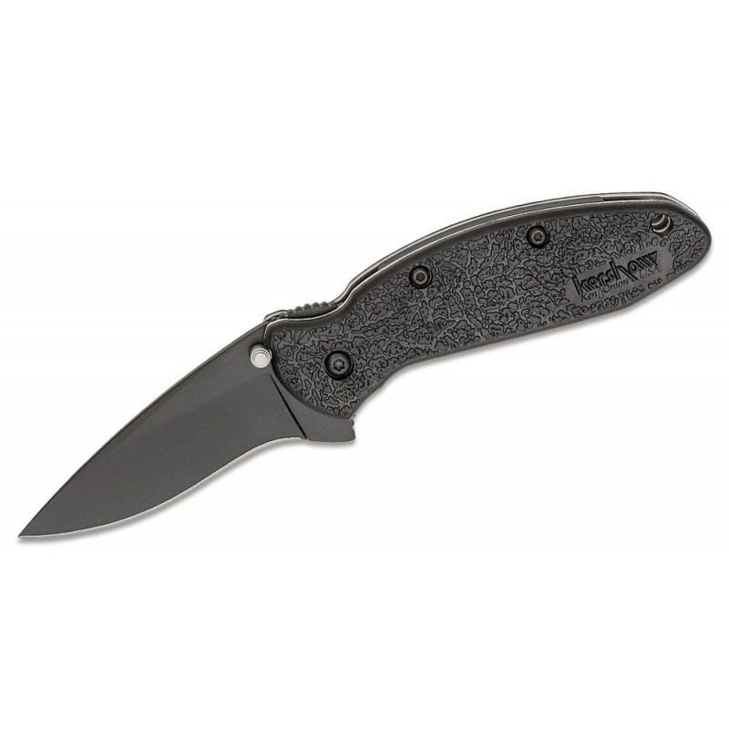 Kershaw 1620B Ken Onion Scallion Assisted Fin Blade 2.25 Black DLC Ordinary Blade, Afro-american Zytel Manages