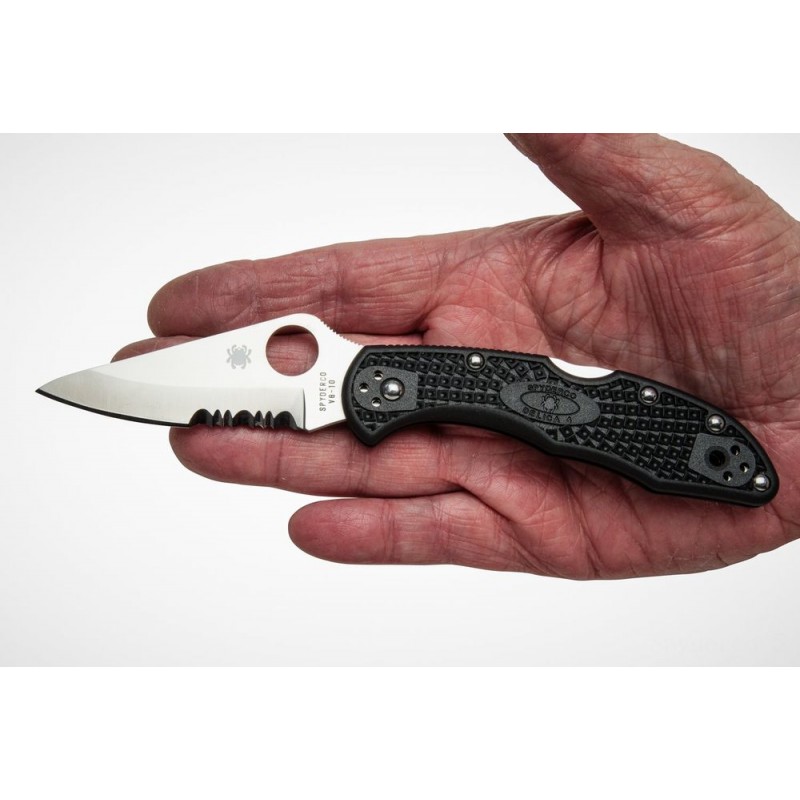 Markdown Madness - Spyderco C11PSBK Delica 4 Lockback Knife, Afro-american, 7.13-Inch. - Click and Collect Cash Cow:£57[sanf278nt]