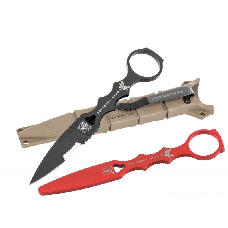 Benchmade 178SBKSN-COMBO SOCP Blade 3.22  Combo Cutter with Personal Trainer, Sand Coat