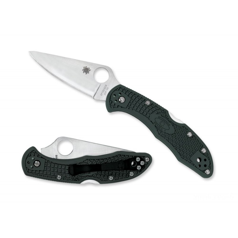 Spyderco Delica 4 FRN British Competing Eco-friendly ZDP-189 —-- Plain Side.