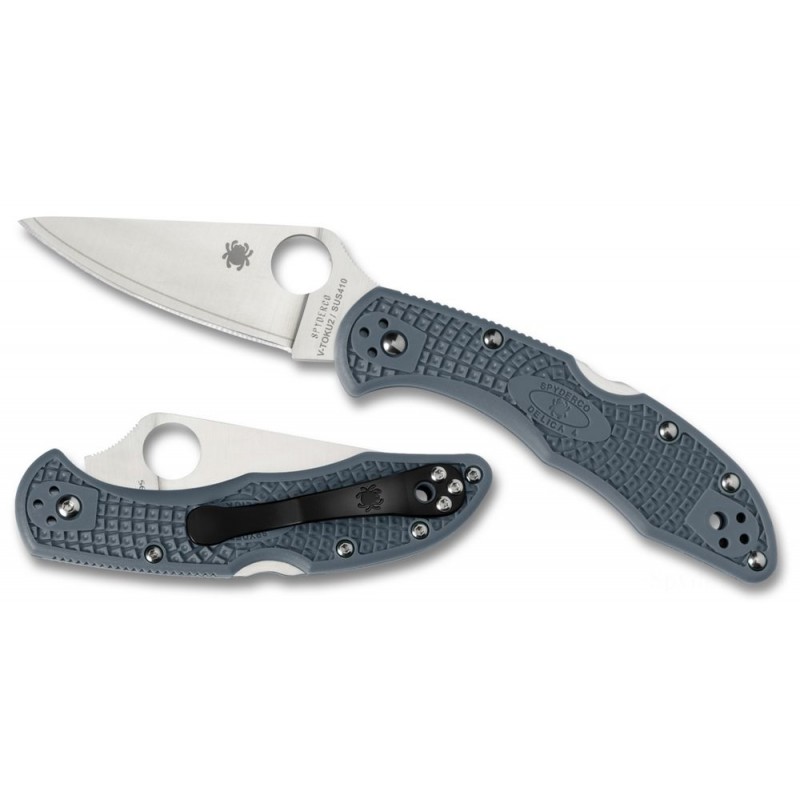 Can't Beat Our - Spyderco Delica 4 V-Toku2/ SUS410 Sprint - Mix Edge/Plain Side. - Two-for-One Tuesday:£57[nenf312ca]