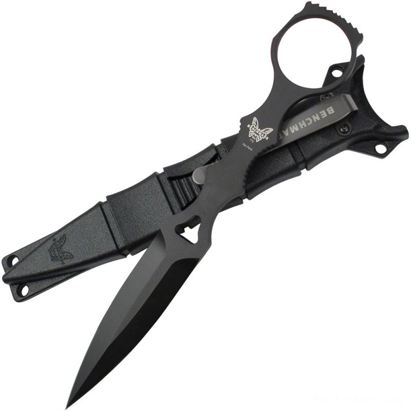 Benchmade SOCP Dagger 3.22 Black Cutter, Black Skin - 176BK